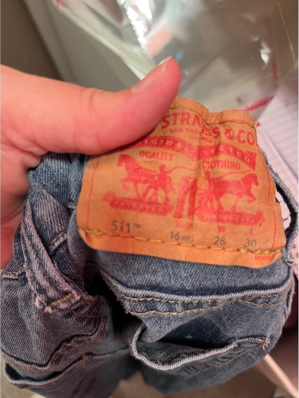 Levi’s 511 slim fit boys size 16